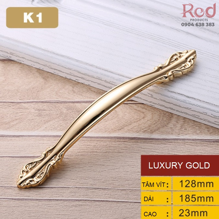 Tay nắm tủ cổ điển sang trọng luxury gold OFI.K1 5