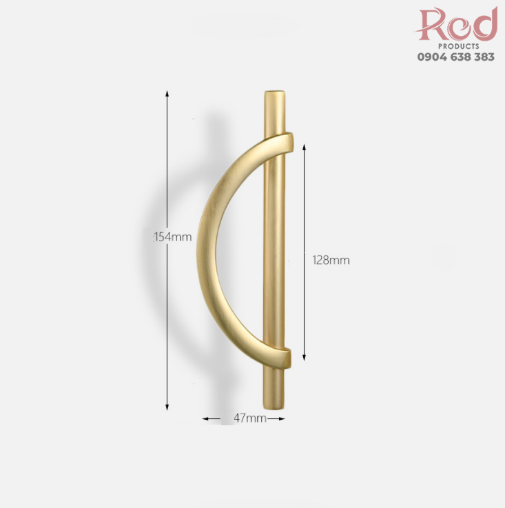 Tay nắm cửa tủ hình bán nguyệt cao cấp ZY5029 12