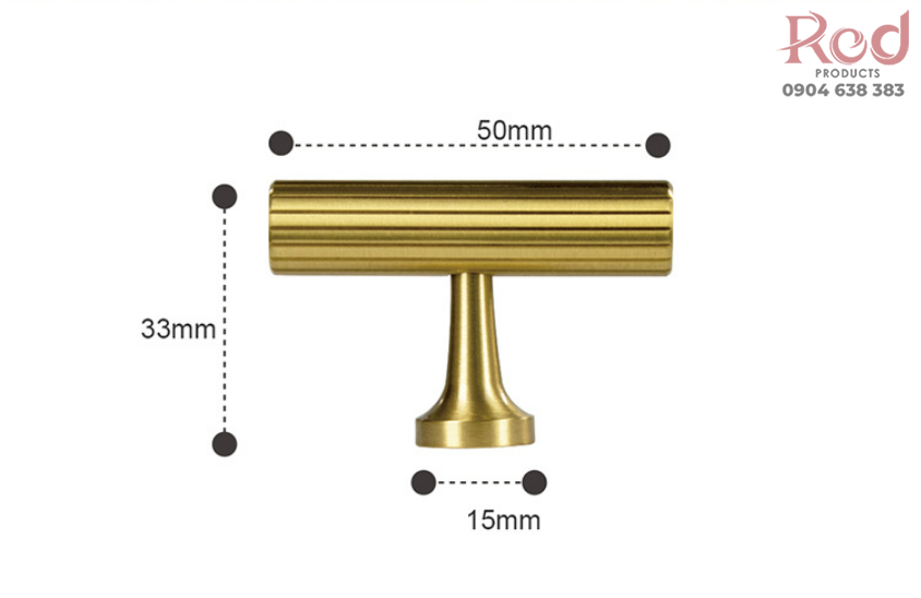Tay nắm tủ đồng hiện đại tối giản cao cấp HK0318 12