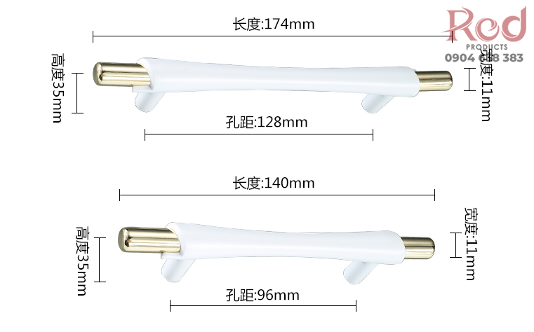 Tay nắm tủ gốm sứ phong cách Châu Âu tối giản WXH6674 9