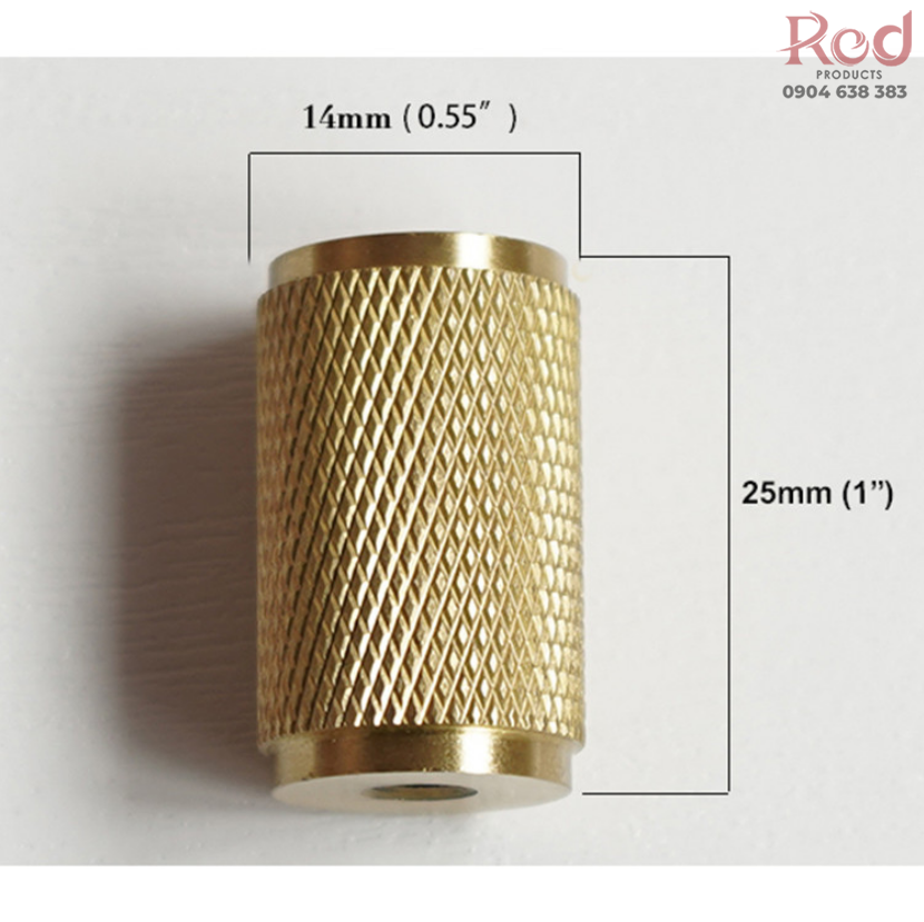 Tay nắm tủ hiện đại đồng brass lưới khía nhập khẩu Italia C1251H