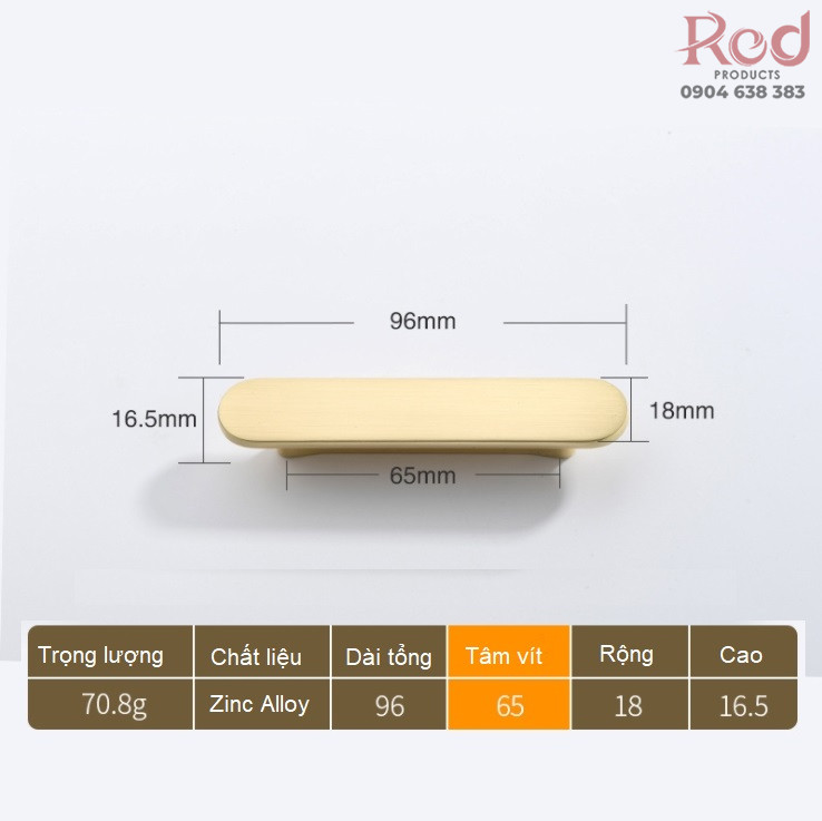 Tay nắm tủ hiện đại tối giản cao cấp kiểu Mỹ S2085BG 10