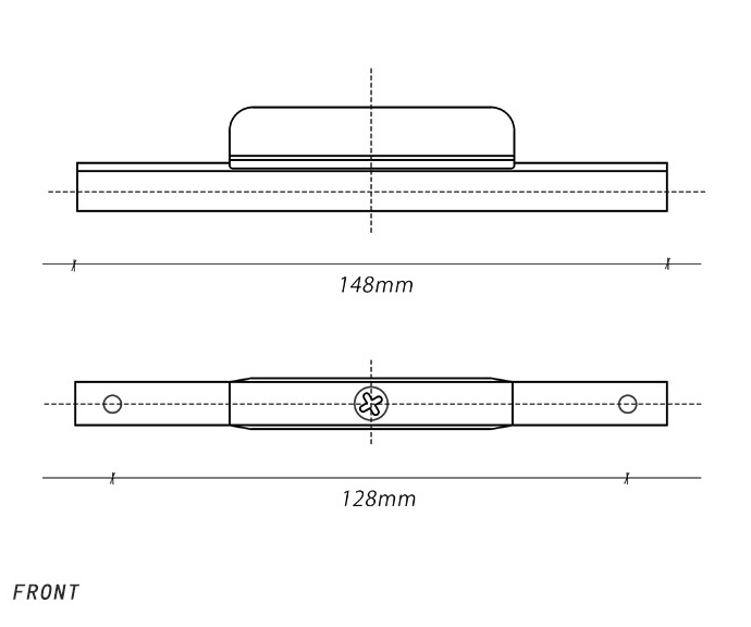 Tay nắm tủ áo hiện đại tối giản CH5205BG 25