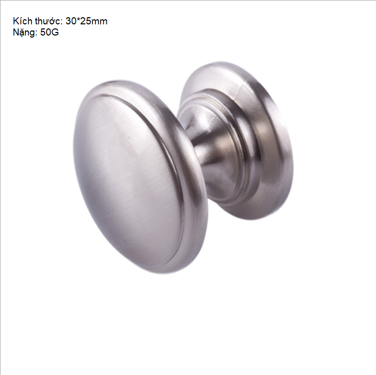 Tay nắm tủ móc kéo màu bạc niken xước mờ CH103BNB 6