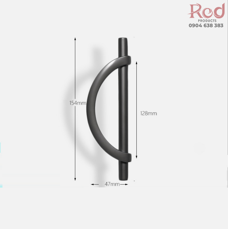 Tay nắm cửa tủ hình bán nguyệt cao cấp ZY5029 8