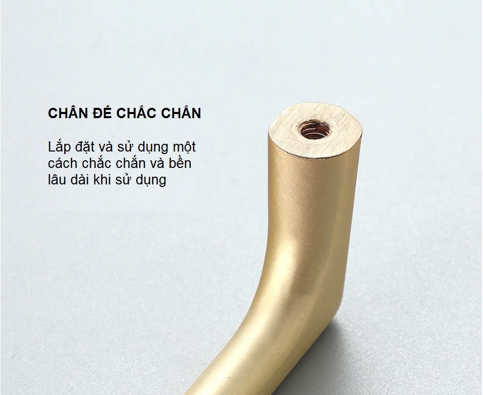 Tay nắm tủ hiện đại tối giản màu trắng ngà CH6008WP 2