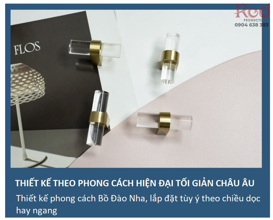 Núm tay nắm tủ hiện đại tối giản nhập khẩu Italia AL-0601D