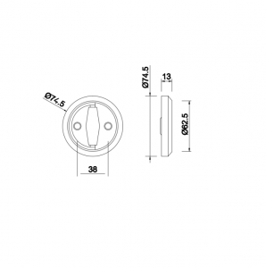 Tay nắm kéo âm cửa Inox Imudex 70918101 2