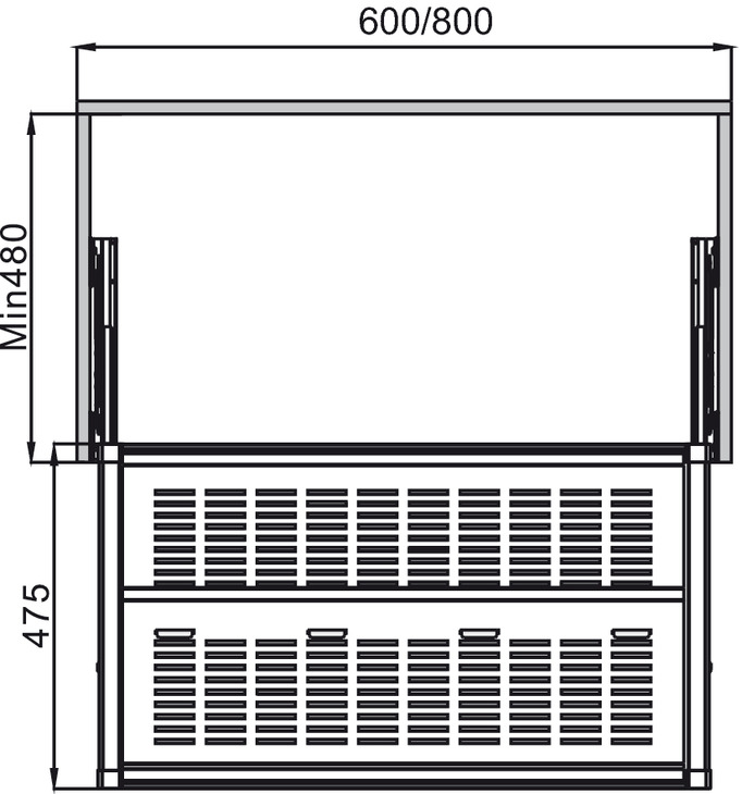 Kệ giày thông minh âm tủ Hafele 807.95.16 1