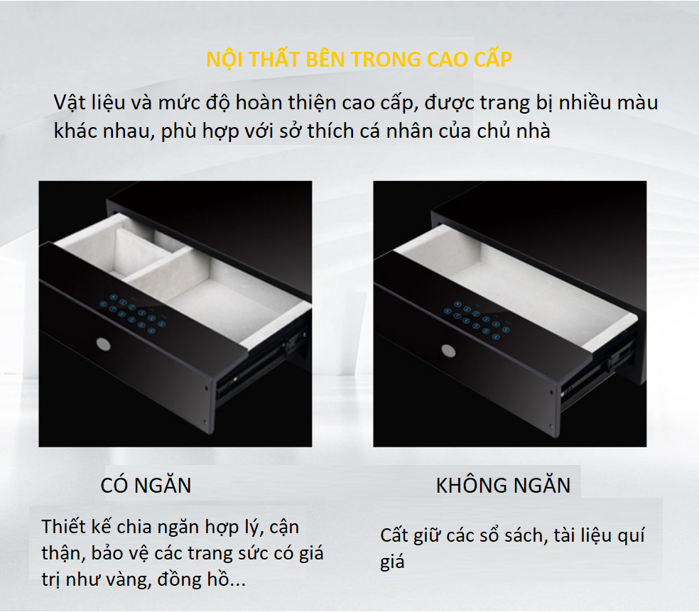 Hộp ngăn kéo khóa mật mã thông minh YLF04 10