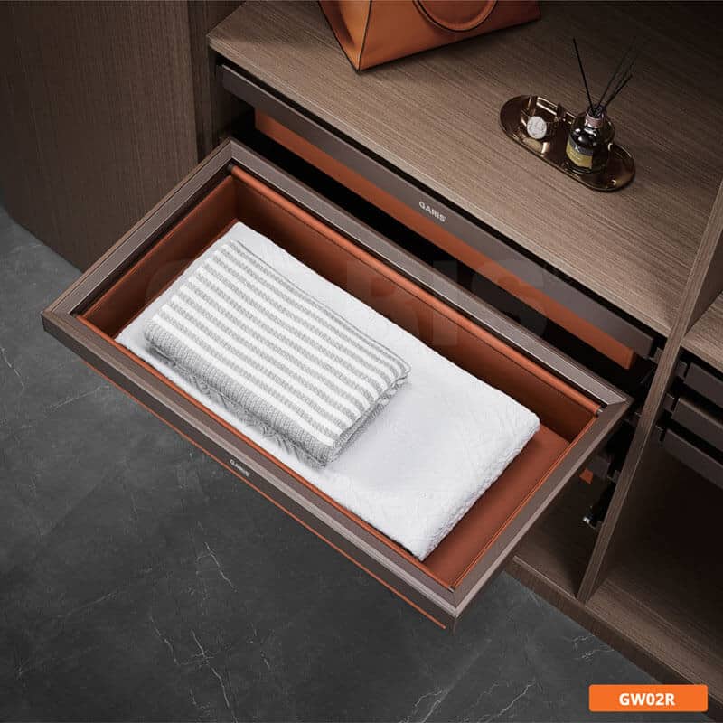 Ngăn kéo để đồ không chia ô bọc da Garis GW02R 5