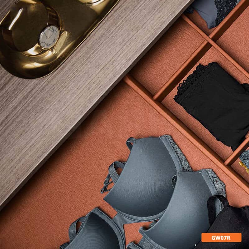 Ngăn kéo đựng đồ có chia ô bọc da cao cấp Garis GW07R 8