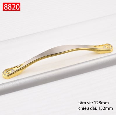 Tay nắm tủ hiện đại hình hoa bằng inox 8820 10