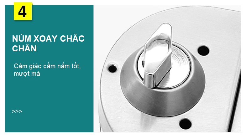 Khóa cửa kích inox 304 đầu mở đầu vặn DFL-G006A 8