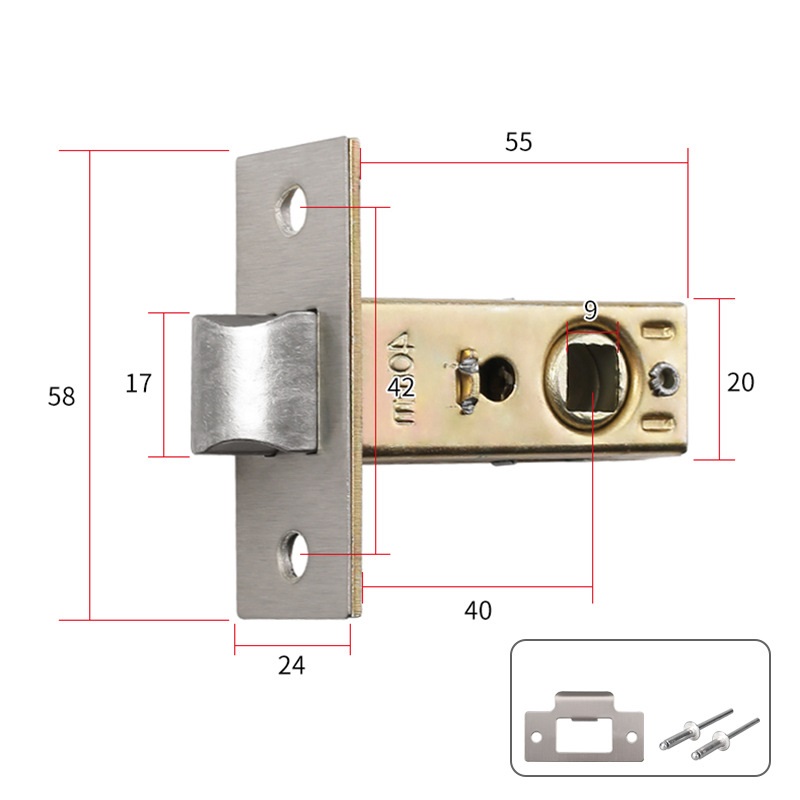 Ruột khóa cho tay nắm tròn FILT0254