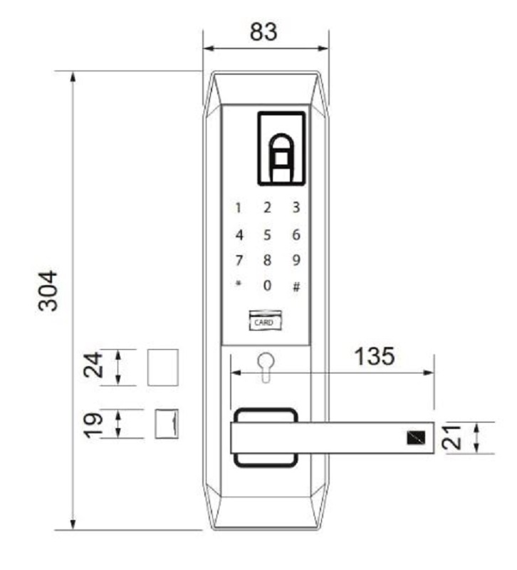 Khóa điện tử Imundex 613.42.203/303 6