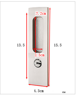 Khóa âm cửa lùa trượt cao cấp nhiều màu 829-2A 29