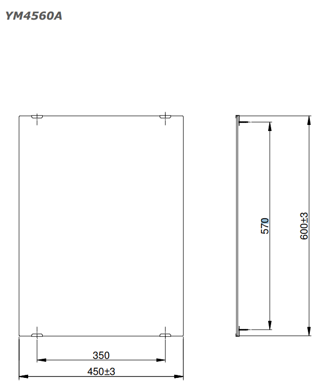 Gương soi hình chữ nhật hiện đại loại nhỏ TOTO YM4560A