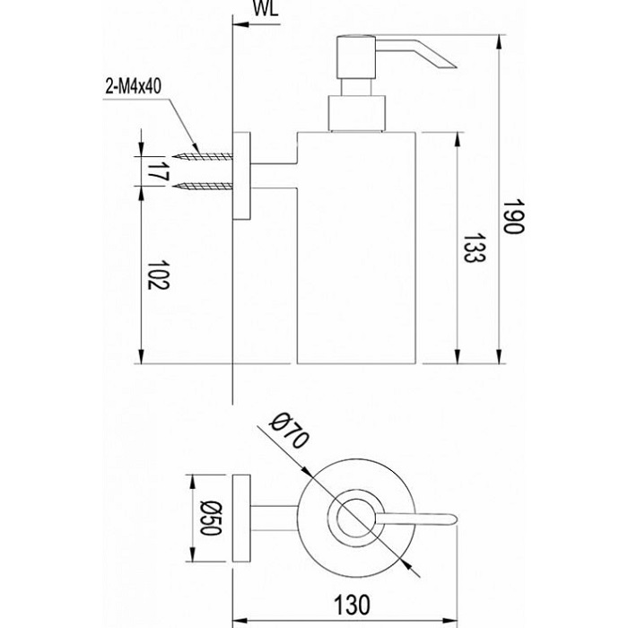 Hộp xà phòng nước gắn tường tiện lợi Inax KFV-25AY