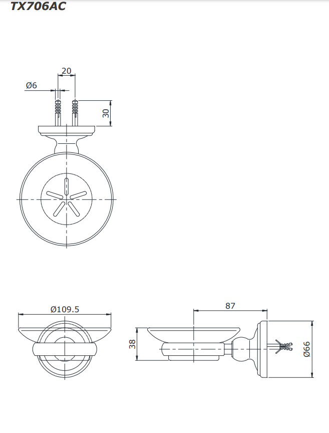 Khay đựng xà bông thủy tinh phiên bản đặc biệt Curio TOTO TX706AC 1