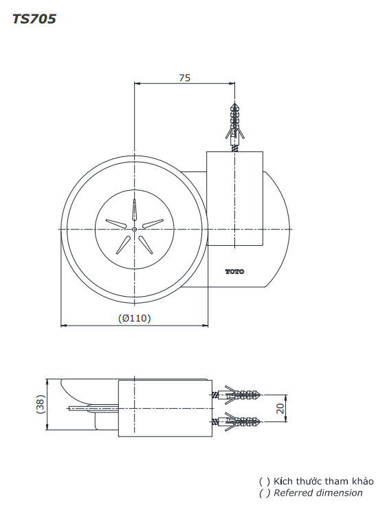 Khay đựng xà bông thủy tinh trang nhã TOTO TS705 3