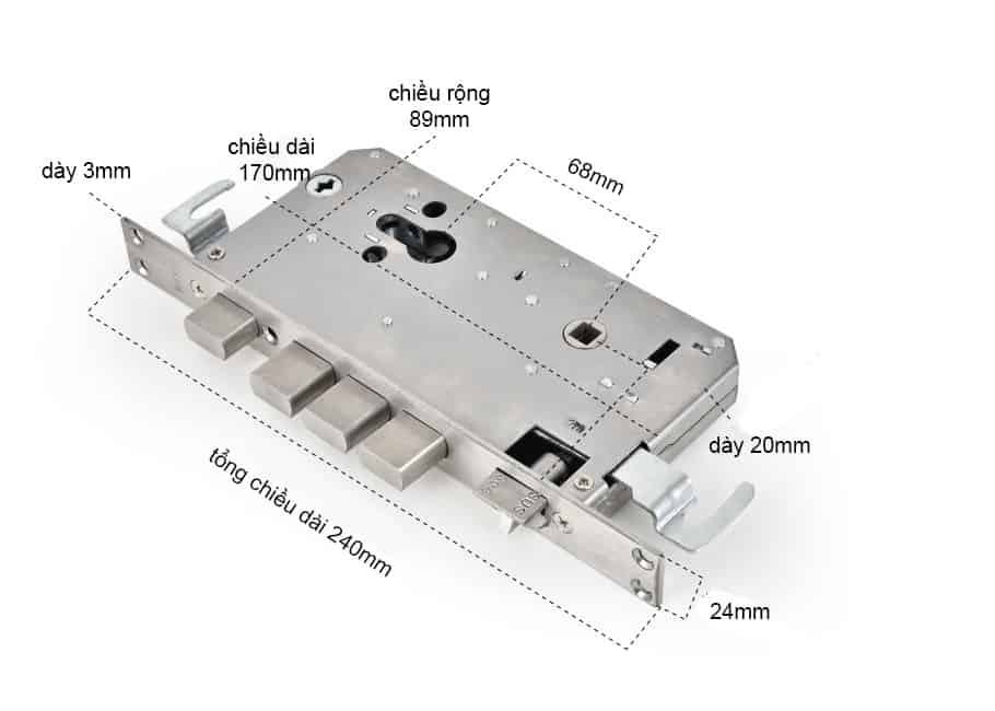 Khoá chống trộm bằng inox cao cấp FG-906 15