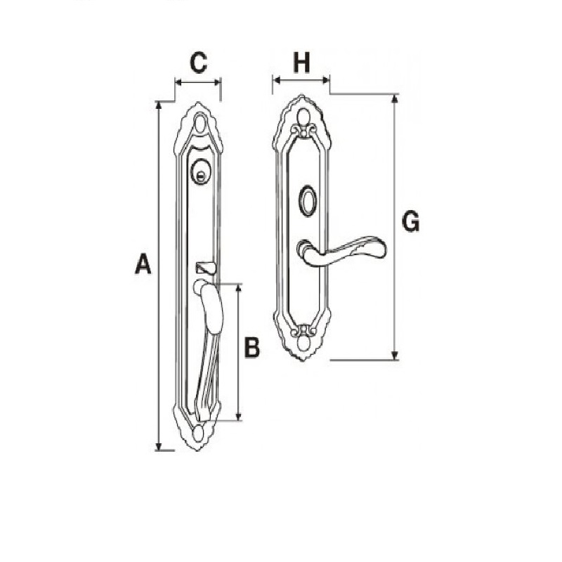 Khóa đại sảnh M8773 G1 US3a