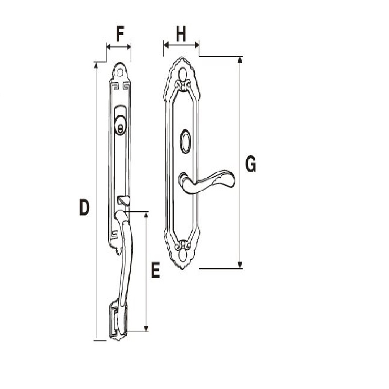 Khóa đại sảnh Yale M8773 H1 US3a