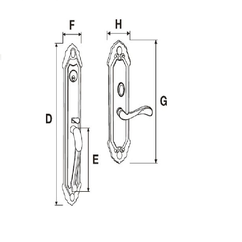 Khóa đại sảnh Yale M8773 J1 US3a