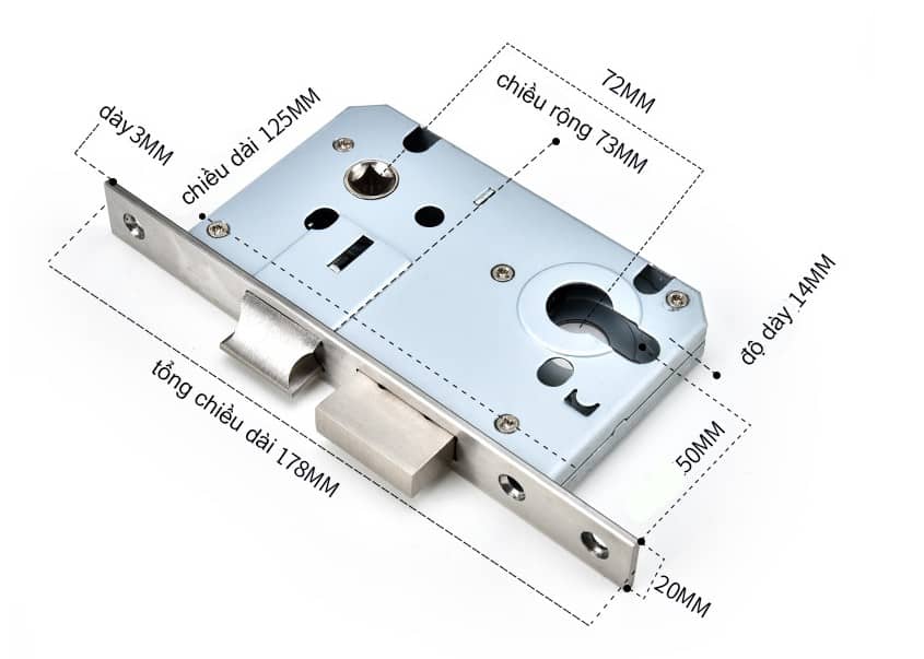 Khóa cửa thông phòng bằng inox cao cấp FG-EFJ 16