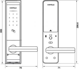 Khóa thẻ từ HAFELE EL8000TC 3