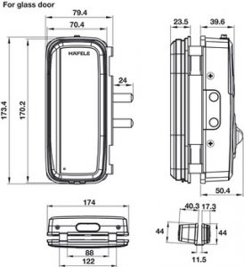 Khóa Bluetooth HAFELE ER5900TCB 3