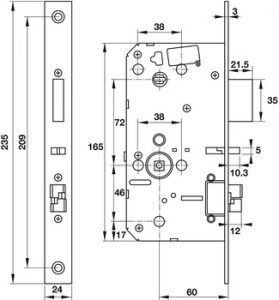 Khóa vân tay HAFELE PP8100 3