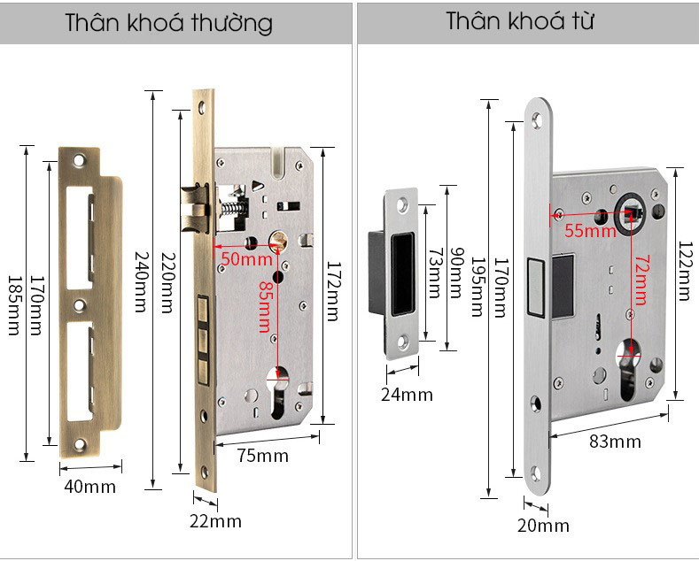 Khoá đồng hiện đại màu cà phê kiểu Pháp BR3-2265B 12