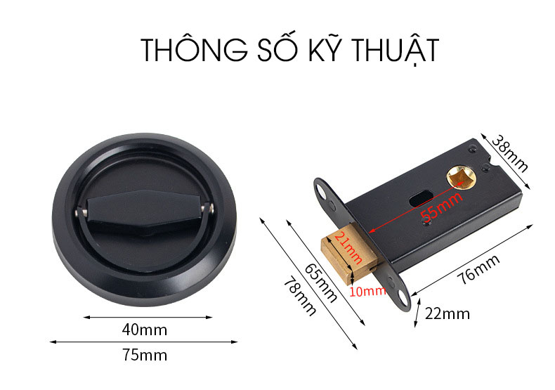 Khoá của tròn inox xoay 360 độ nhiều màu BR-9781 17