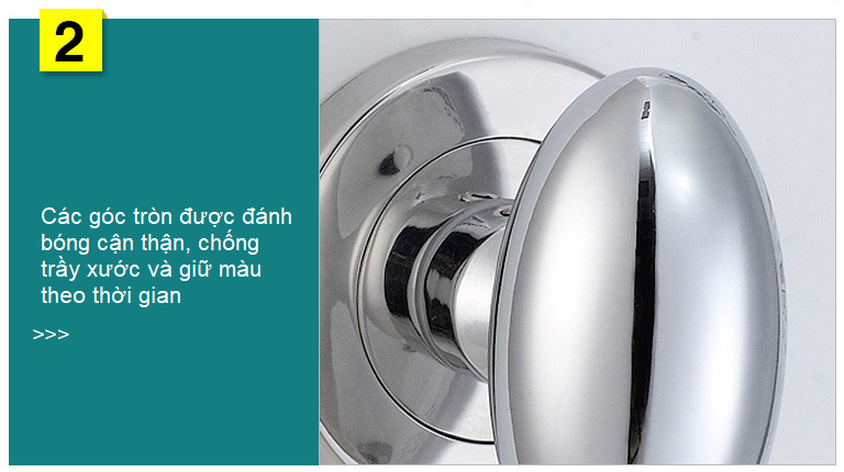 Khóa cửa lùa âm hình oval bằng inox 304 DFL-707A 14