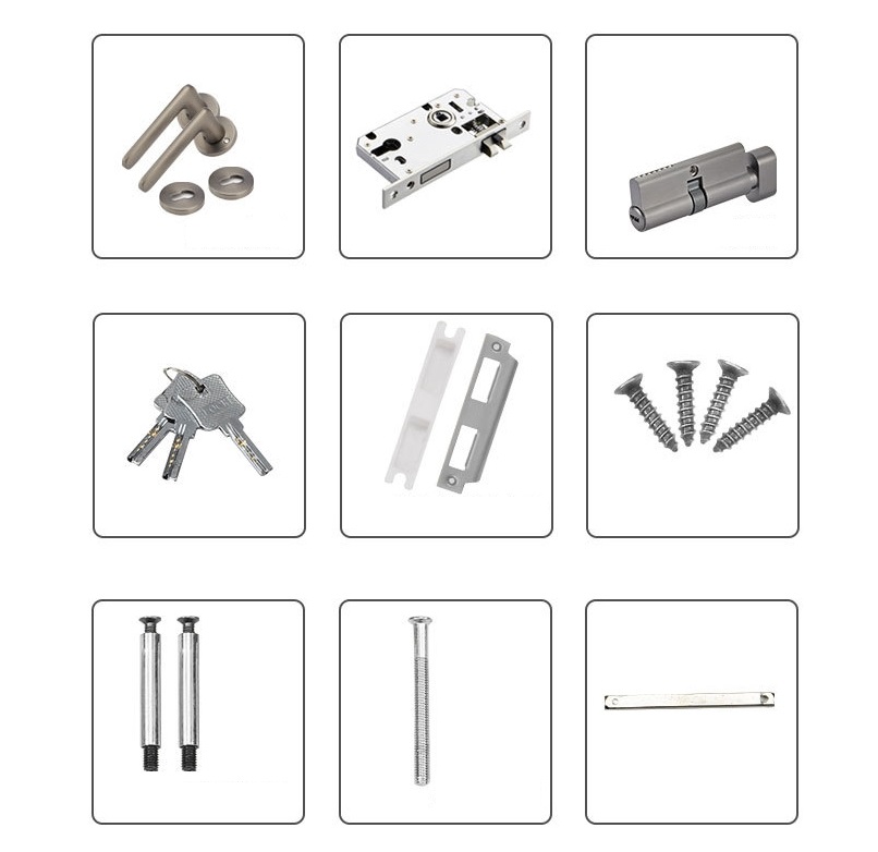 Khoá cửa phòng ngủ phòng tắm chrome A01-05 13