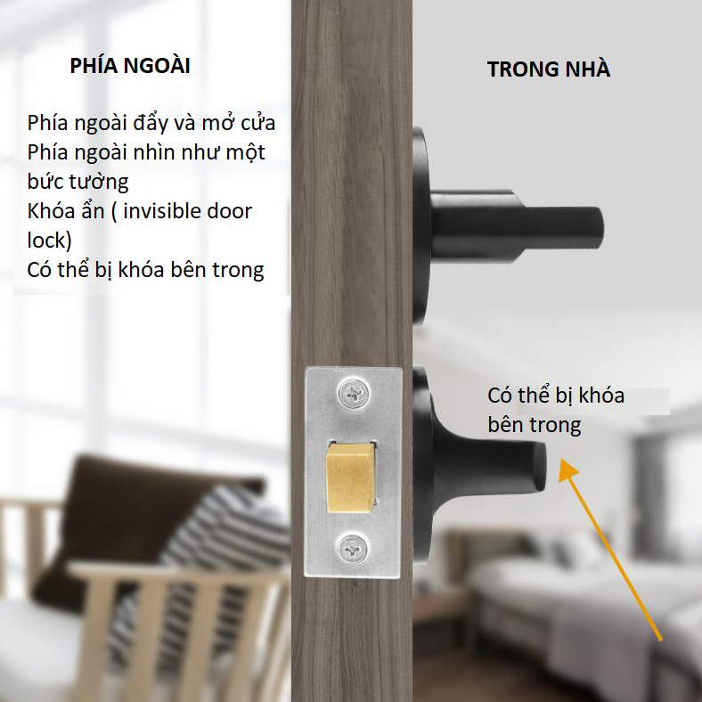 Chốt khóa cửa thông phòng không chìa A01-226C 16