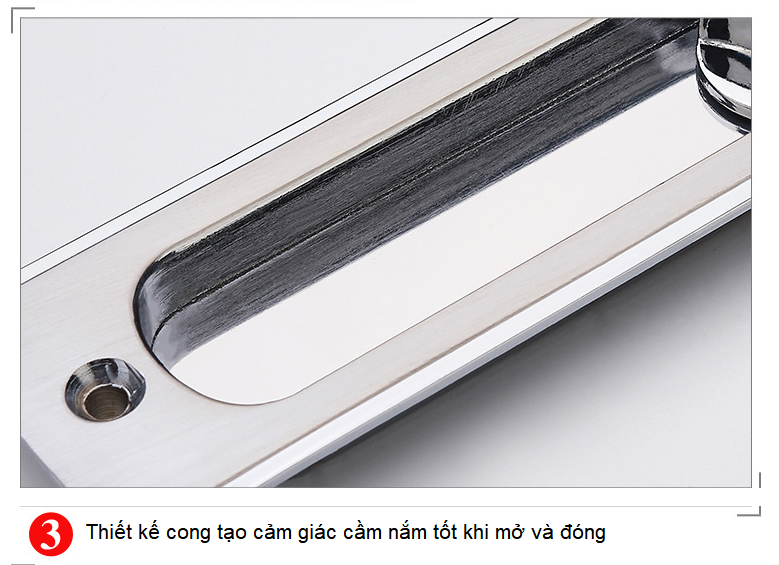 Khóa âm cửa lùa trượt cao cấp nhiều màu 829-2A 6