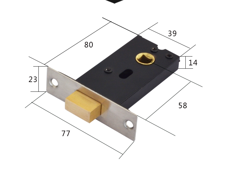 Khóa cửa ẩn một bên không chìa XHA003 8