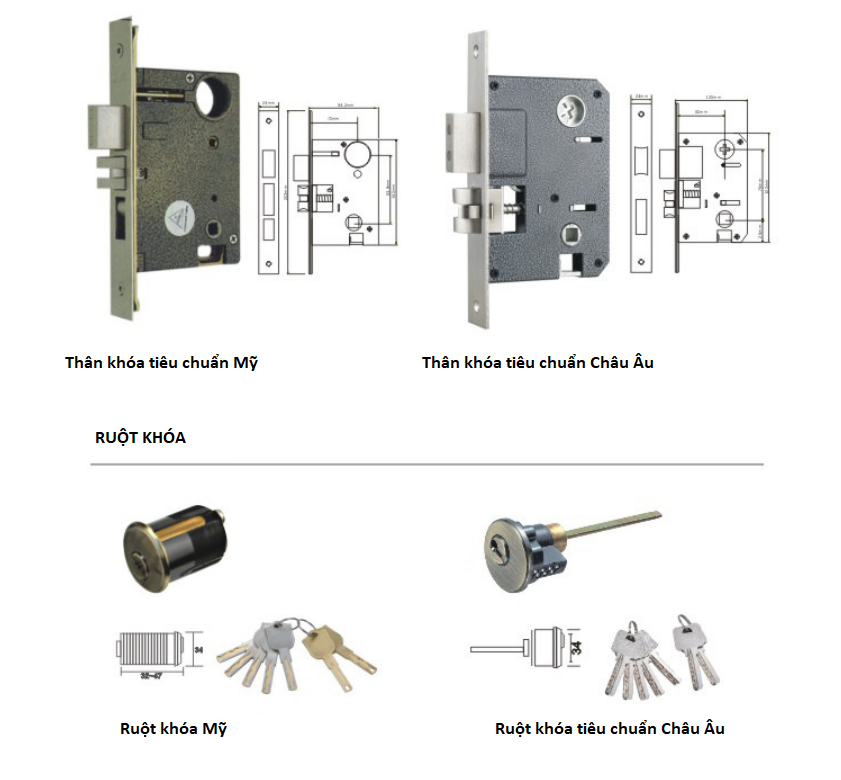 Khóa cửa chính cho nhà phố cao cấp SXL58-92 7