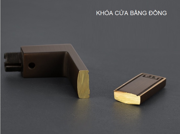 Khóa cửa phòng cổ điển bằng đồng thau BR50-65 8