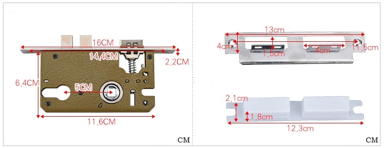 Khóa cửa phòng ngủ hợp kim nhôm SWW.23A02 8