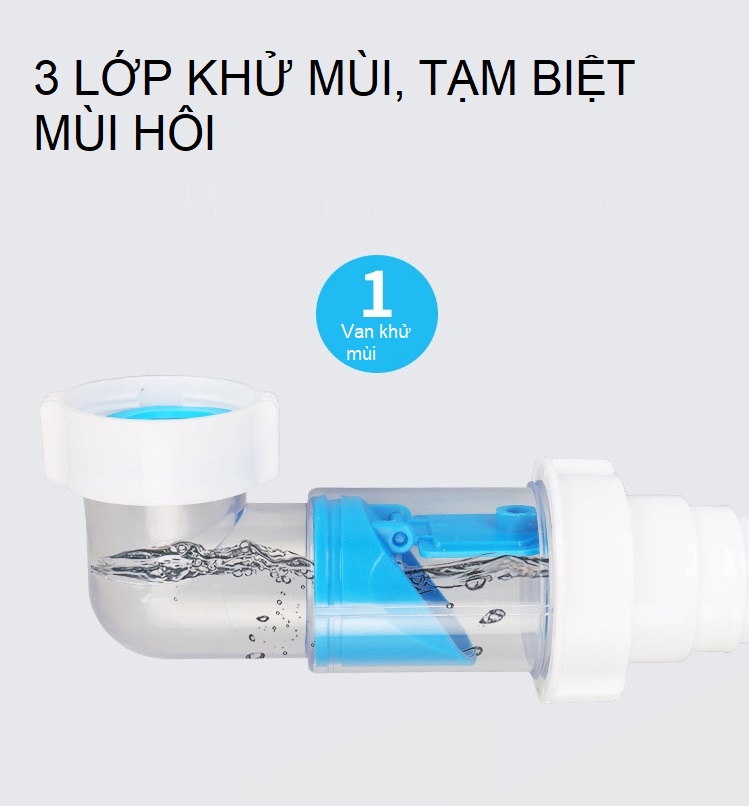 Ống thoát nước bồn rửa chén ngăn mùi DL12 12