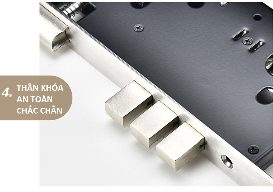 Ổ khóa cửa phòng ngủ Inox 304 cao cấp FG-613 9