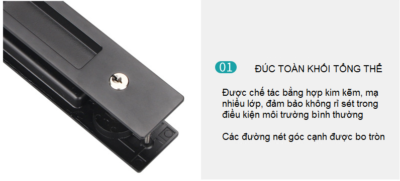 Khóa âm cửa gỗ lùa cao cấp DFL-S12A 10