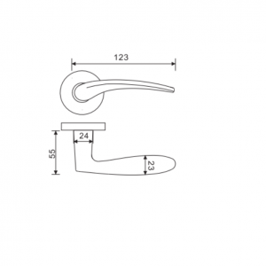 Tay nắm gạt đặc Imundex 73717982 2