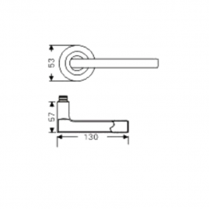 Tay nắm gạt tiêu chuẩn Imundex 73719989 2