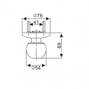 Khóa tay nắm tròn cho cửa thoát hiểm Imundex 70719997 2