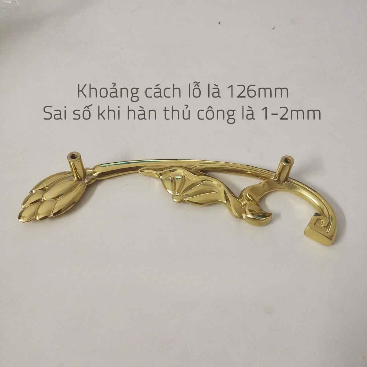 Tay nắm tủ đồng thau búp sen tinh khôi SBD8589 16